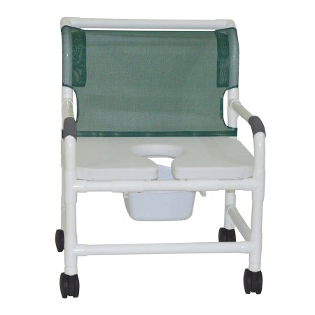 Commode / Shower Chair MJM International PVC Frame 375 lbs. Weight Capacity