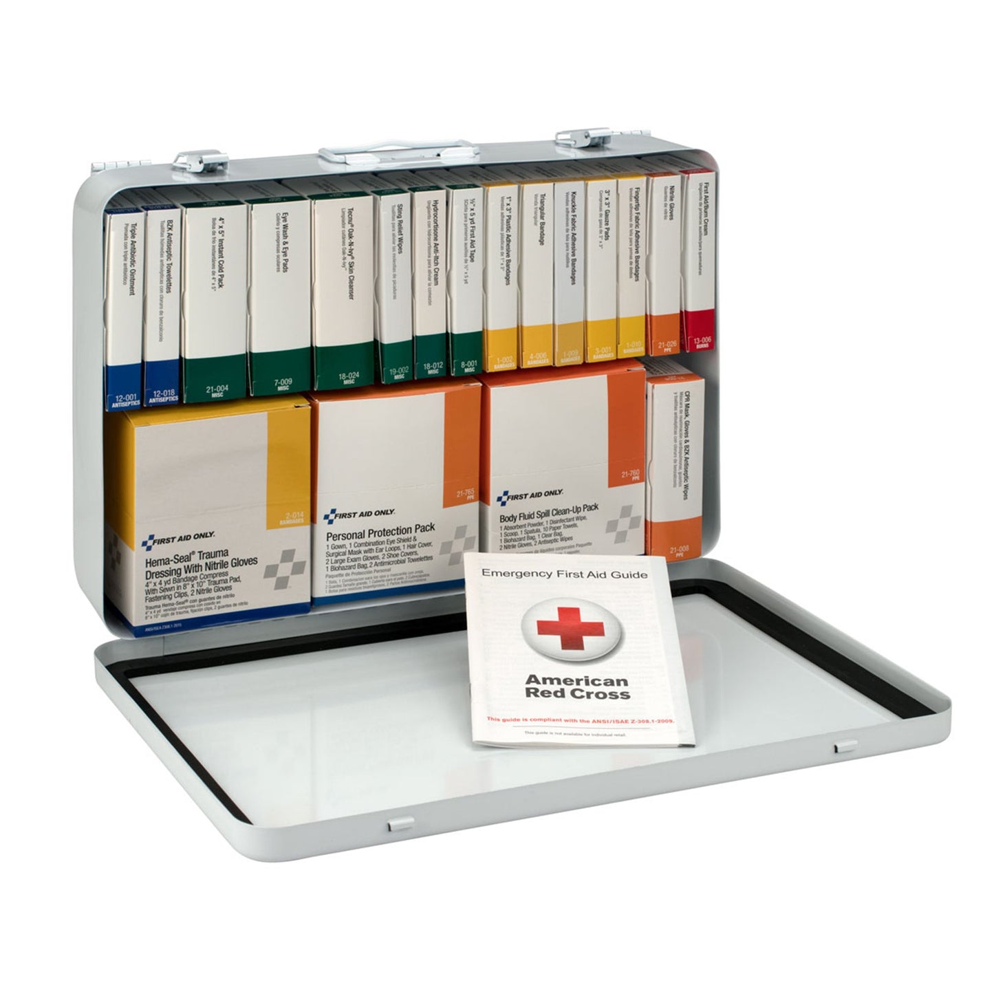 First Aid Kit 75 Person Metal Case – Comprehensive Workplace Supplies