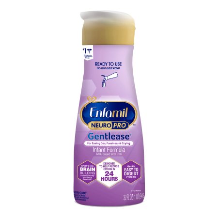 Infant Formula Enfamil NeuroPro Gentlease Unflavored 32 oz. Bottle Liquid Milk-Based Crying / Spitup