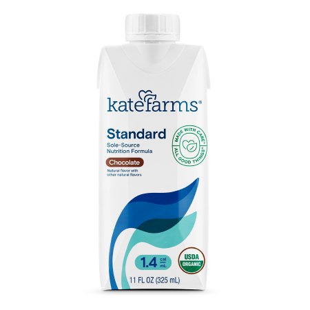 Oral Supplement Kate Farms Standard 1.0/1.4 Chocolate Flavor Liquid 11 oz. Carton