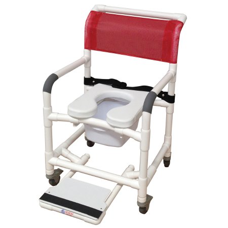 Shower Chair MJM International PVC Frame 18 Inch Seat Width 300 lbs. Weight Capacity