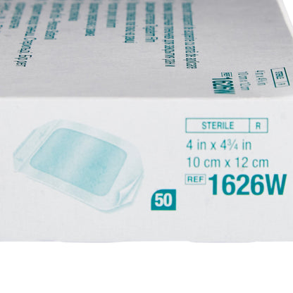 3M Tegaderm Transparent Film Dressing 4 x 4-3/4 Inch Sterile Frame Style Dressing with Label