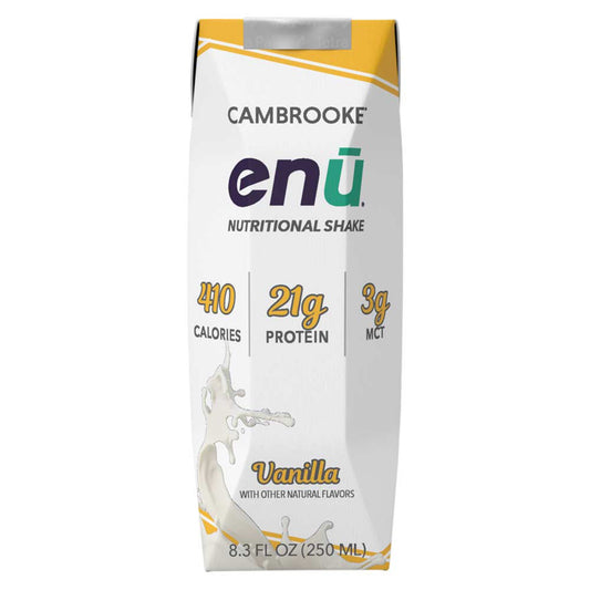 enu Nutritional Shake Creamy Vanilla 8.5 oz Carton High-Protein