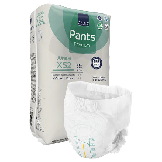 Abena Premium Pants Junior XS2 – Youth Absorbent Underwear, X-Small, Disposable, Moderate Absorbency