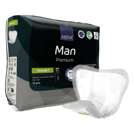 Bladder Control Pad Abena Premium Man 9 X 11.4 Inch Moderate