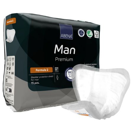 Bladder Control Pad Abena Premium Man 9 X 11.4 Inch Moderate