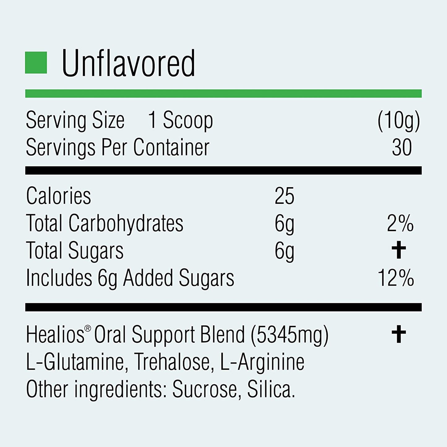 Healios Unflavored Oral Supplement Powder for Oral Mucositis 10.93 oz Jar