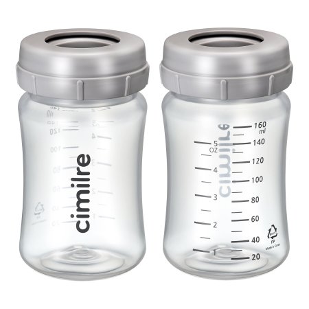 Breast Milk Storage Bottle Set Cimilre 5 oz. Plastic