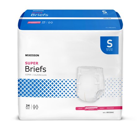 Brief McKesson Small Disposable Moderate Absorbency