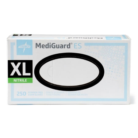 Exam Glove MediGuard ES NonSterile Nitrile Standard Cuff Length Textured Fingertips Blue Not Rated