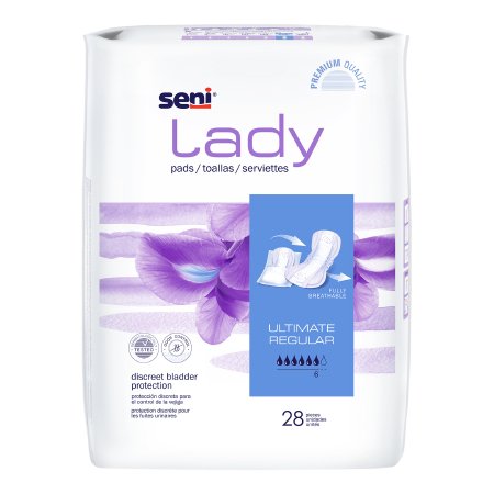 Bladder Control Pad Seni Lady Ultimate 16-1/2 Inch Length Heavy Absorbency