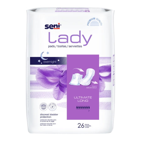 Bladder Control Pad Seni Lady Ultimate 16-1/2 Inch Length Heavy Absorbency