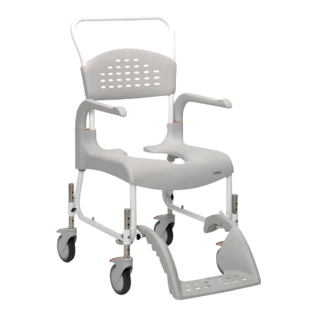 Commode / Shower Chair Etac Swing-Away Arms Steel Frame With Backrest 19 Inch Seat Width 285 lbs. Weight Capacity