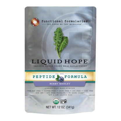 Liquid Hope Peptide Formula Berry Medley Oral Supplement 12 oz Pouch