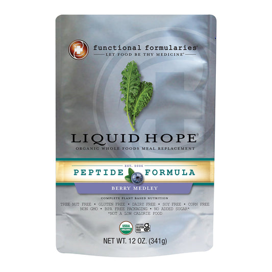 Liquid Hope Peptide Formula Berry Medley Oral Supplement 12 oz Pouch