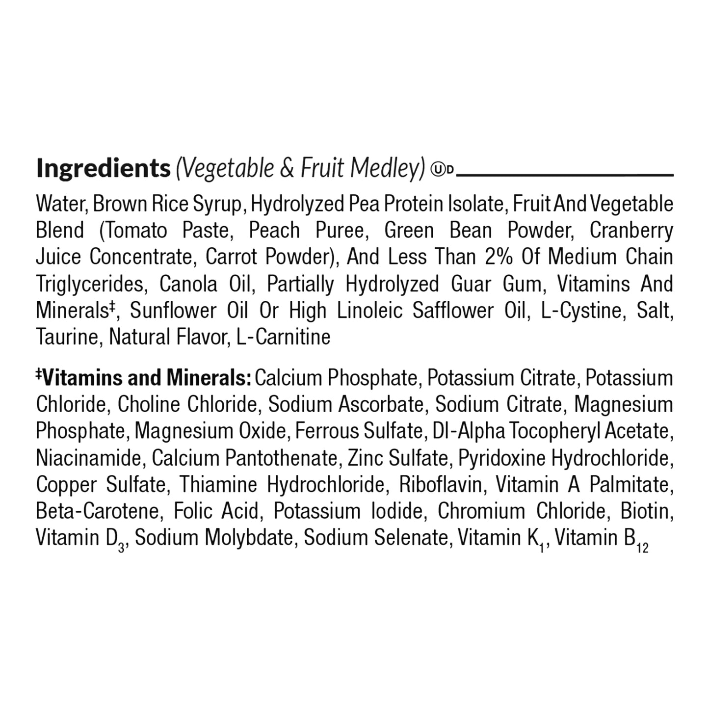 Compleat Pediatric Peptide 1.0 Tube Feeding Formula Vegetable Fruit Medley 250 mL Carton