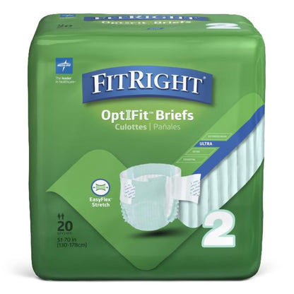 FitRight Ultra Adult Incontinence Briefs – Heavy Absorbency, Disposable, Unisex