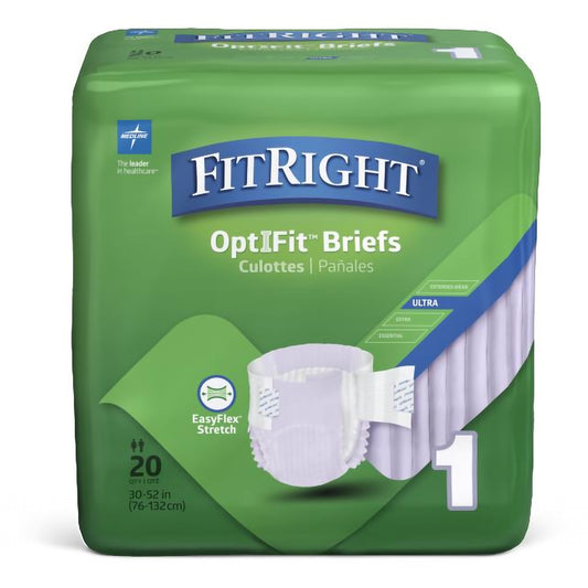 FitRight Ultra Adult Incontinence Briefs – Heavy Absorbency, Disposable, Unisex