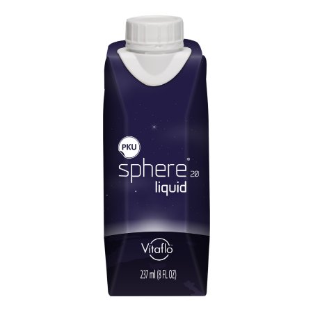 Oral Supplement PKU sphere liquid Vanilla Flavor Liquid 8 oz. Carton