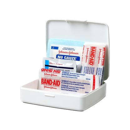Johnson & Johnson To Go First Aid Kit – 12 Piece Portable Plastic Case