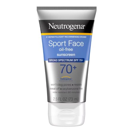 Sunscreen Neutrogena Sport Face SPF 70 Lotion 2.5 oz. Tube