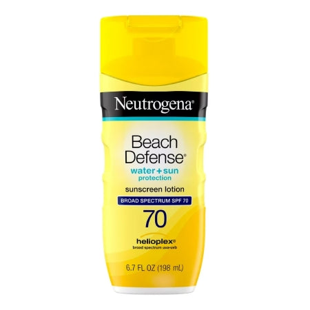 Sunscreen Neutrogena Beach Defense SPF 70 Lotion 6.7 oz. Bottle