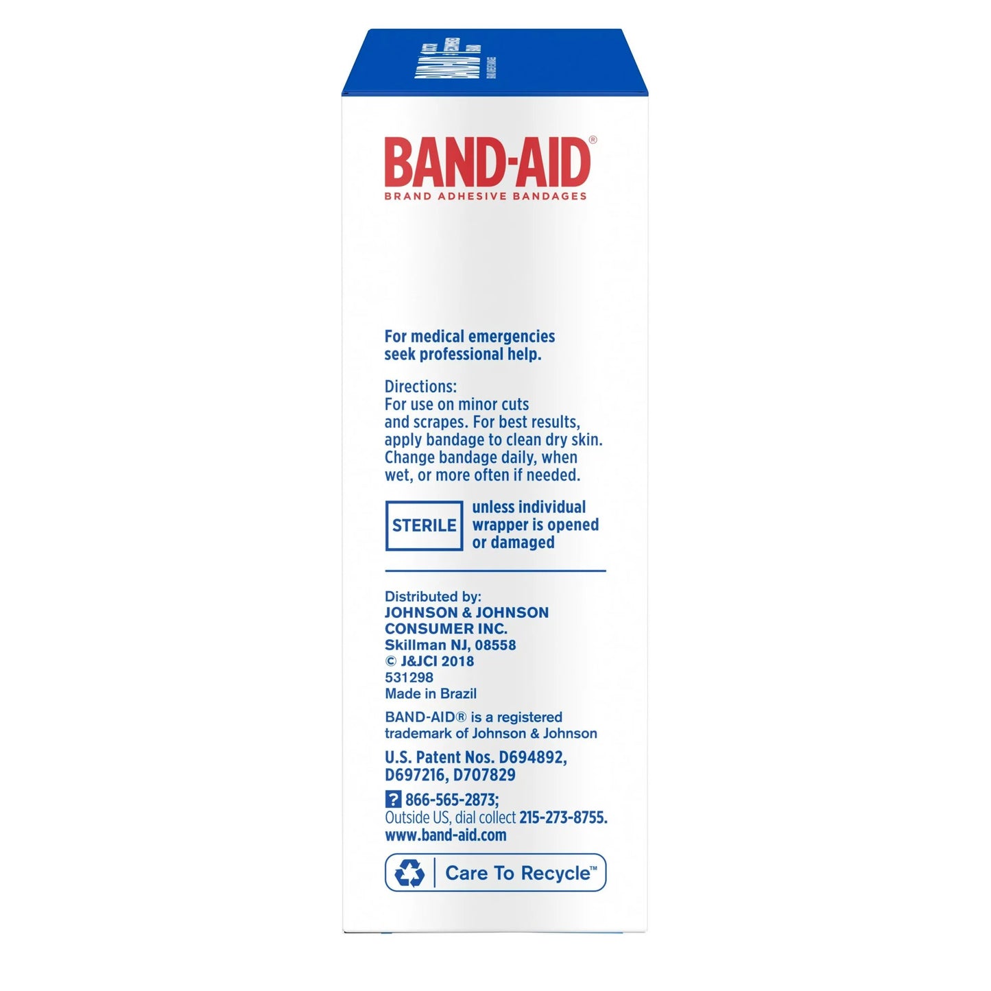 Band-Aid Tru-Stay Plastic Adhesive Strips 3/4 x 3 Inch Sterile Bandages