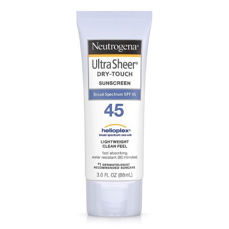 Sunscreen NeutrogenaUltra Sheer Dry Touch SPF 45 Lotion 3 oz. Tube