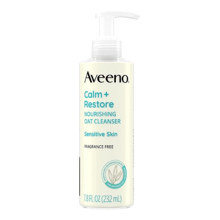 Facial Cleanser Aveeno Calm+Restore Liquid 7.8 oz. Pump Bottle Unscented