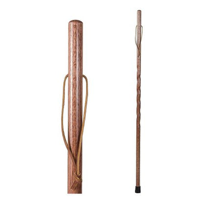 Walking Stick Brazos Twisted Backpacker Wood 55 Inch Height