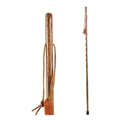 Walking Stick Brazos Twisted Backpacker Wood 55 Inch Height