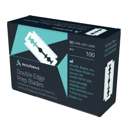 Surgical Prep Blade AccuThrive For Surgical Prep Handles Double Edge NonSterile