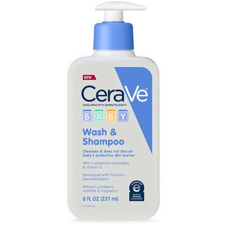 Baby Shampoo and Body Wash CeraVe 8 oz. Pump Bottle Unscented