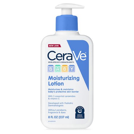 Baby Lotion CeraVe 8 oz. Pump Bottle Unscented Lotion