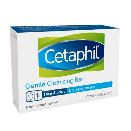 Soap Cetaphil Gentle Cleansing Bar 4.5 oz. Box Gentle Scent