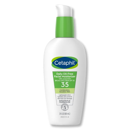 Facial Moisturizer with Sunscreen Cetaphil Daily Oil-Free 3 oz. Pump Bottle Unscented Lotion