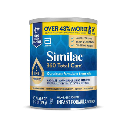Similac 360 Total Care Infant Formula Powder 30.8 oz Iron-Fortified
