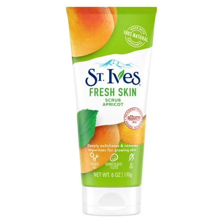 Facial Cleanser St. Ives Fresh Skin Scrub 6 oz. Tube Apricot Scent