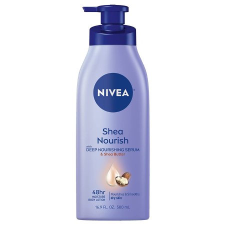 Hand and Body Moisturizer Nivea Shea Daily Moisture 16.9 oz. Pump Bottle Scented Lotion