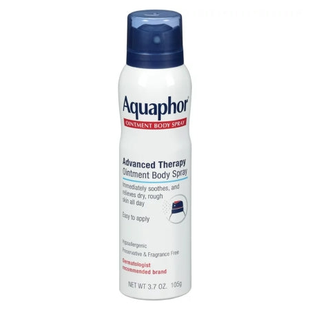 Hand and Body Moisturizer Aquaphor Ointment Body Spray 3.7 oz. Aerosol Can Unscented Liquid