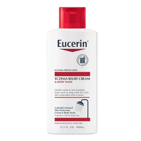 Body Wash Eucerin Eczema Relief Cream 13.5 oz. Bottle Unscented