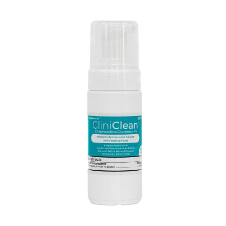 Antiseptic / Antimicrobial Skin Cleanser CliniClean 4 oz. Pump Bottle 4% Strength CHG (Chlorhexidine Gluconate) NonSterile