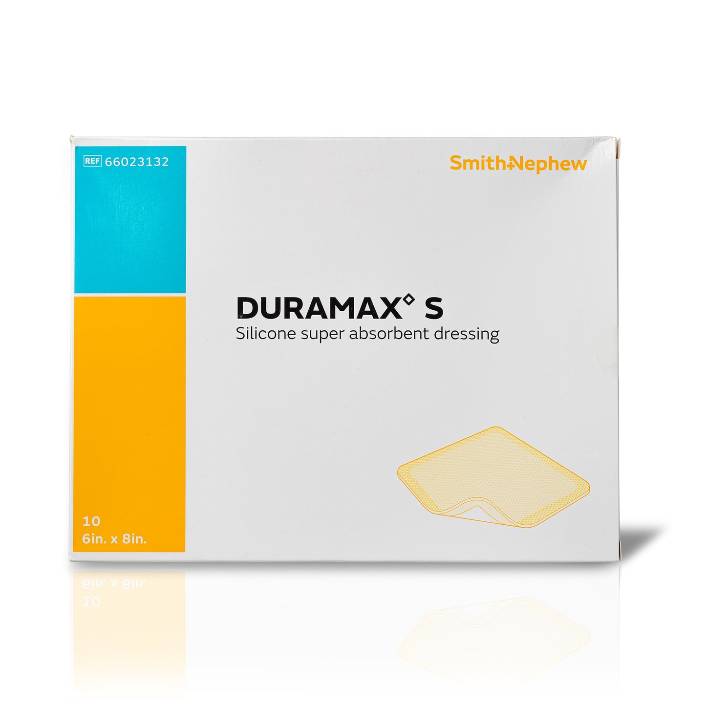 Duramax S Super Absorbent Silicone Adhesive Dressing 6 x 8 Inch – Rectangle, Sterile