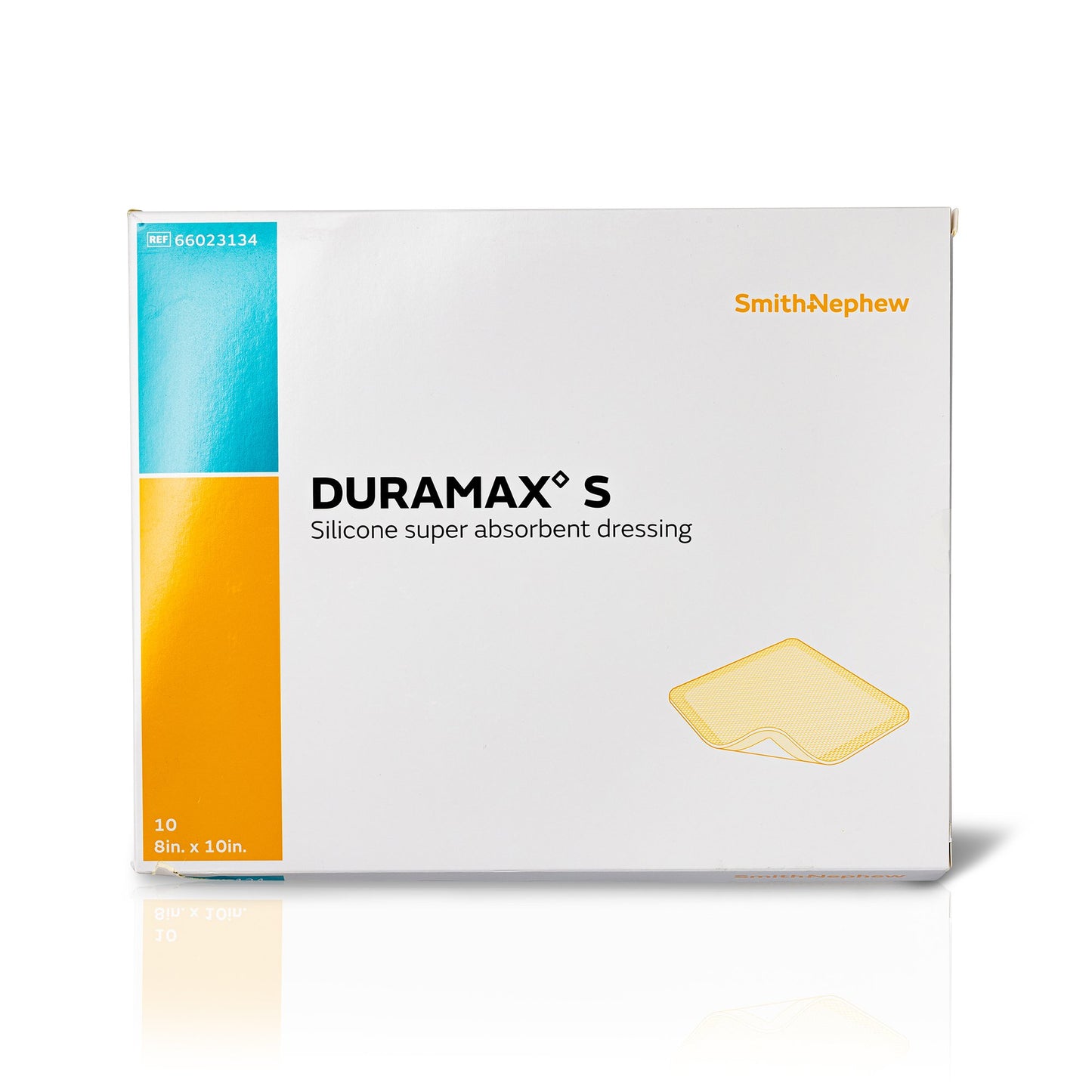 Duramax S Super Absorbent Silicone Adhesive Dressing 8 x 10 Inch – Rectangle, Sterile