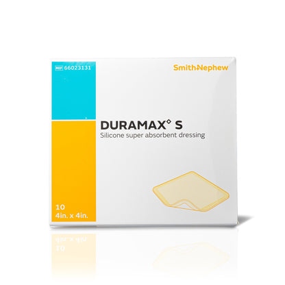 Duramax S Silicone Adhesive Super Absorbent Dressing 4 x 4 Inch – Sterile