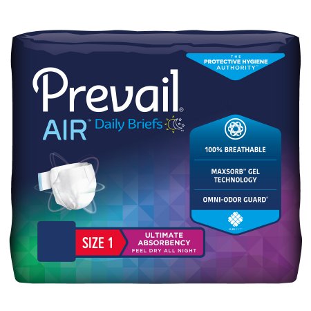 Brief Prevail Air Size 2 Disposable Heavy Absorbency
