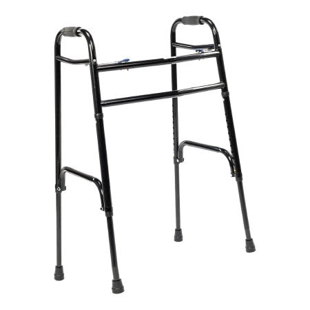 Bariatric Dual Release Folding Walker Adjustable Height Protekt Steel Frame 500 lbs. Weight Capacity