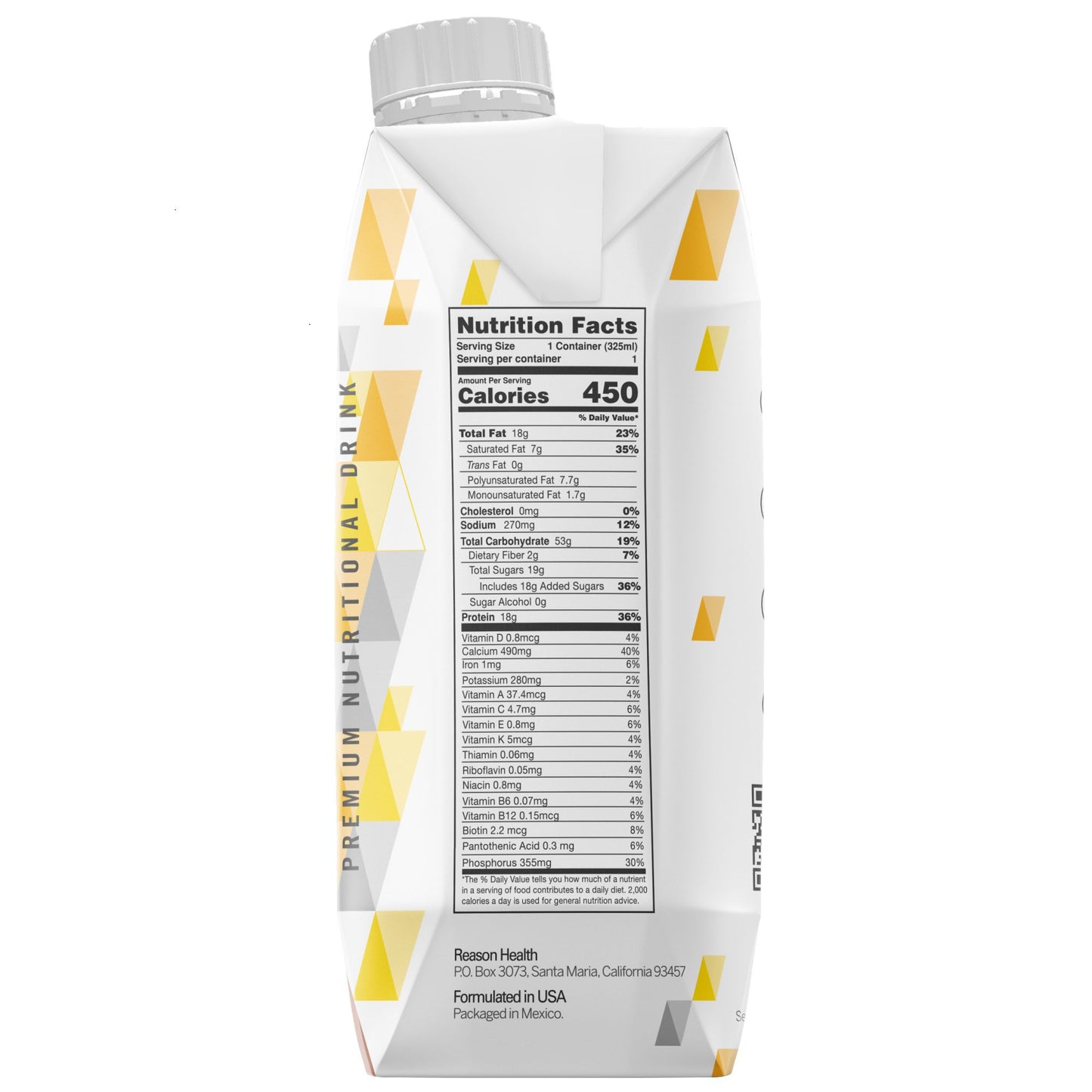 Reason Chocolate Flavor High-Calorie Oral Supplement Liquid 11 oz Carton – Tube or Oral Use