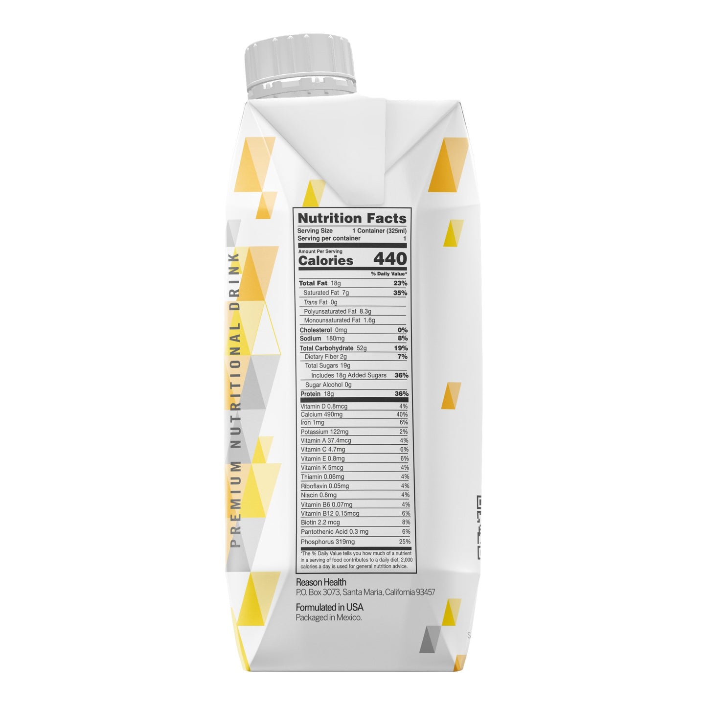 Reason Strawberry Flavor High-Calorie Oral Supplement Liquid 11 oz Carton – Tube or Oral Use