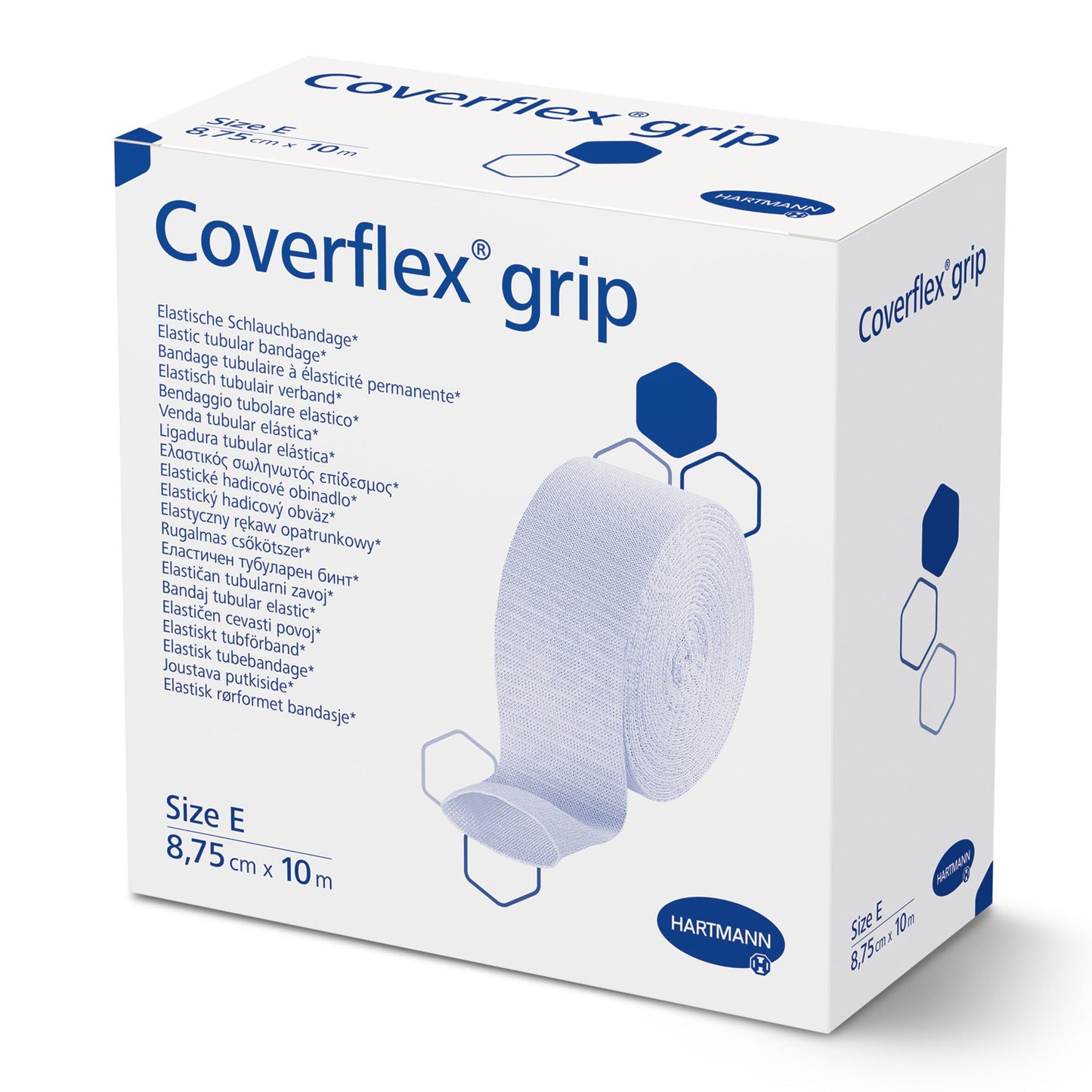 Coverflex Grip Elastic Tubular Support Bandage Size E 3-2/5 Inch x 11 Yard Standard Compression